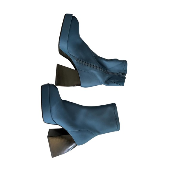 Jeffrey Campbell Dauphin Boots Blue sz 7.5 Y2K 90’s Platform - Picture 3 of 5